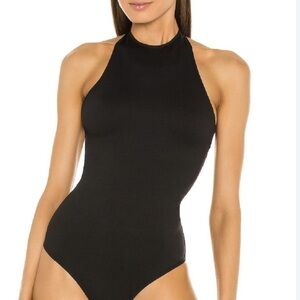 Vince Black Halter Neck Bodysuit